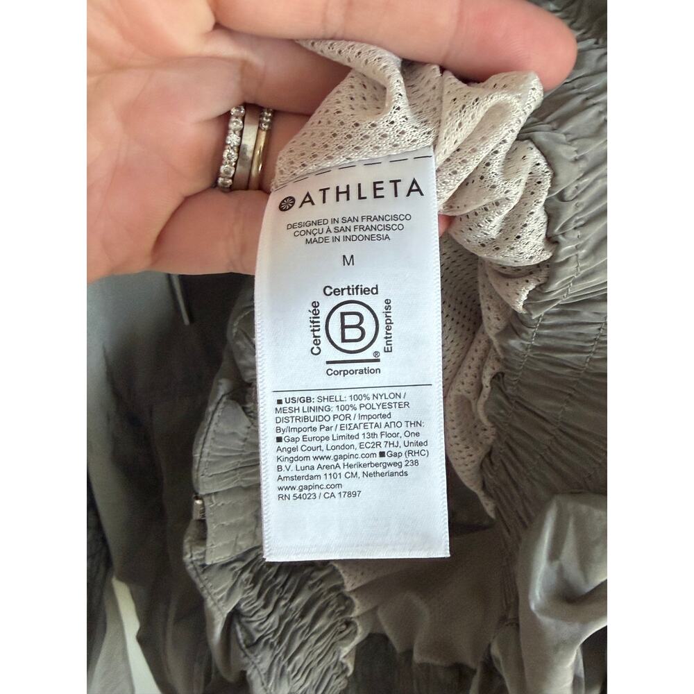 Athleta Day Drift Long Sleeve Full Zip Hooded Jacket Abalone Sheen Womens Medium - Picture 7 of 11